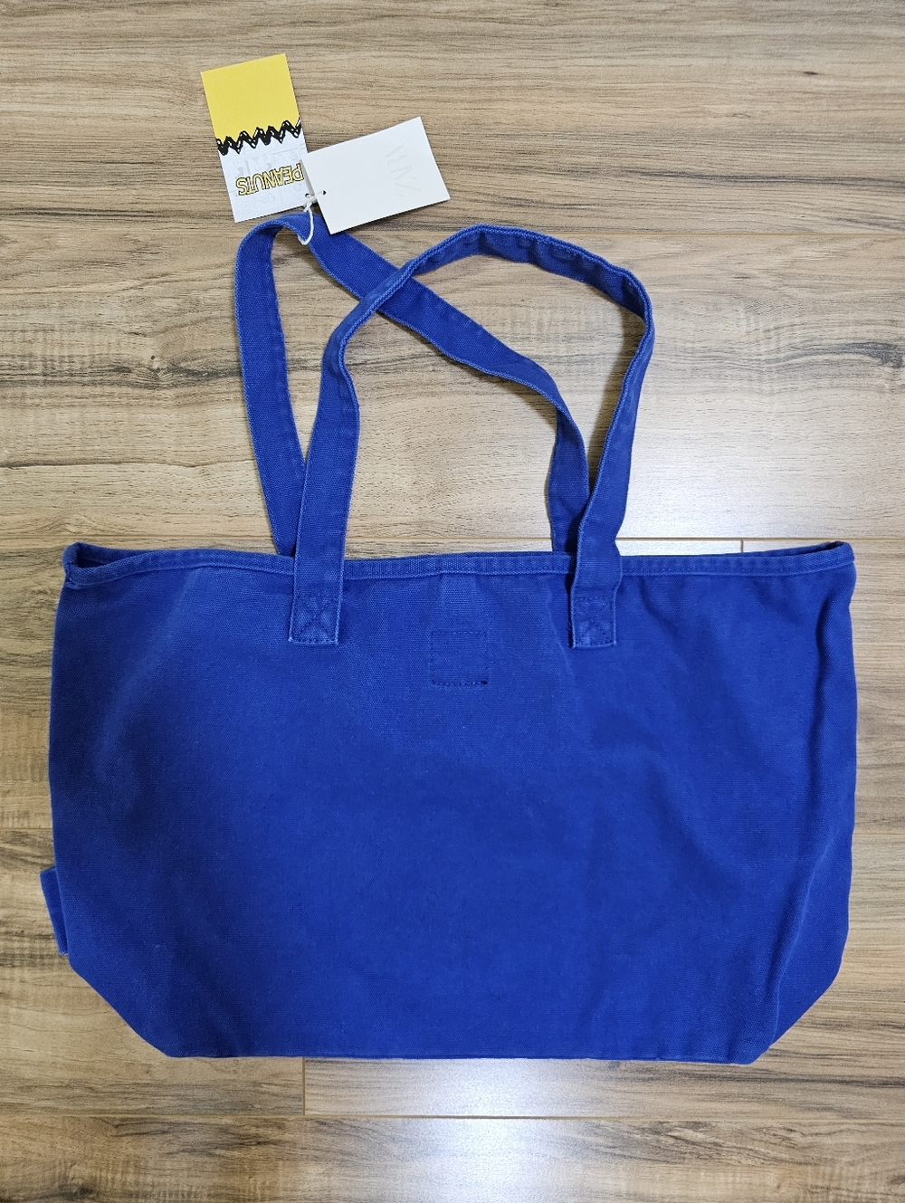 Zara Peanuts Blue Woodstock You Good? Tote/Shopper Bag - Picture 4 of 9